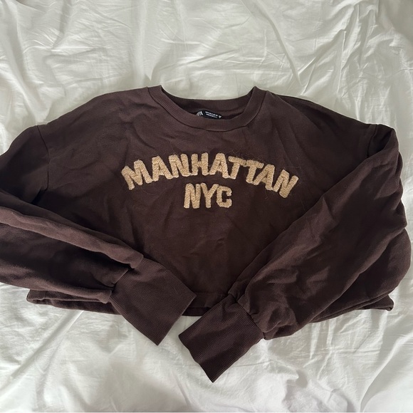 Zara Manhattan Long Sleeve Top - Picture 1 of 2